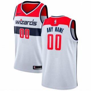 Washington Wizards white custom jersey