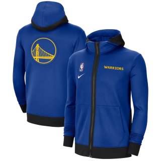 Nike Golden State Warriors Royal Authentic Showtime Performance Full-Zip Hoodie Jacke