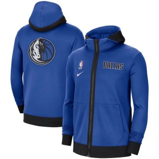 Nike Dallas Mavericks Blue Authentic Showtime Performance Full-Zip Hoodie Jacket