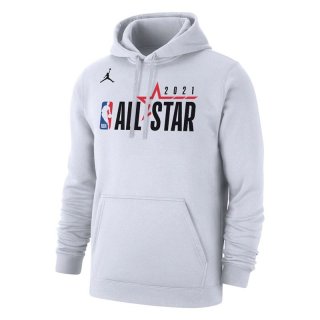 Jordan Brand 2021 NBA All-Star Game Official Logo Pullover Hoodie - White