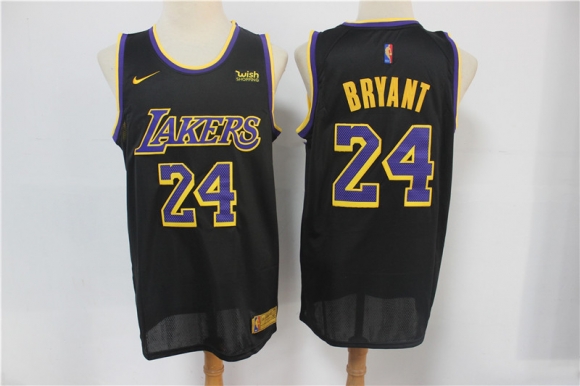 Lakers-24-Kobe-Bryant new black with nike logo