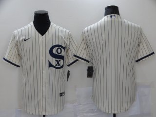 Men's Chicago White Sox blank 2021 Cream Navy Field Of Dreams Cool Base