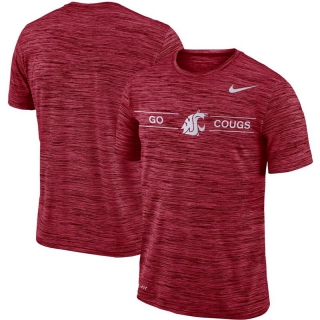Washington State Cougars Crimson Velocity Sideline Legend Performance T-Shirt