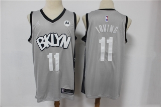 Nets-11-Kyrie-Irving new light gray with jordan logo