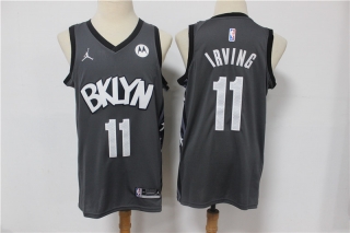 Nets-11-Kyrie-Irving new dark gray with jordan logo