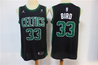 Celtics-Bape-33-Larry-Bird new balck with jordan logo jersey