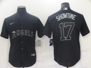 Men's Los Angeles Angels #17 Shohei black jersey