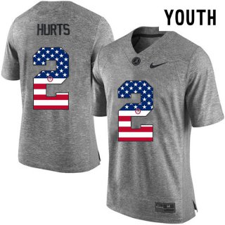 Alabama-Crimson-Tide-2-Jalen-Hurts-Gray-USA-Flag-College-Youth-Limited-Jersey