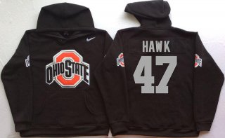 Ohio-State-Buckeyes-47-A.J.-Hawk-Black-Men's-Pullover-Hoodie