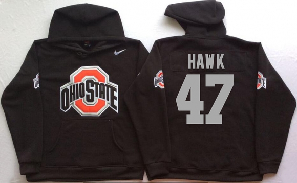 Ohio-State-Buckeyes-47-A.J.-Hawk-Black-Men's-Pullover-Hoodie