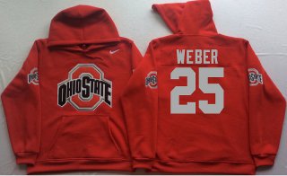 Ohio-State-Buckeyes-25-Mike-Weber-Red-Men's-Pullover-Hoodie