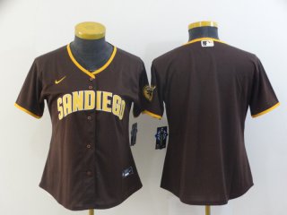 San Diego Padres women brown jersey