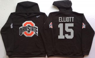 Ohio-State-Buckeyes-15-Ezekiel-Elliott-Black-Men's-Pullover-Hoodie