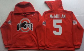 Ohio-State-Buckeyes-5-Raekwon-McMillan-Red-Men's-Pullover-Hoodie