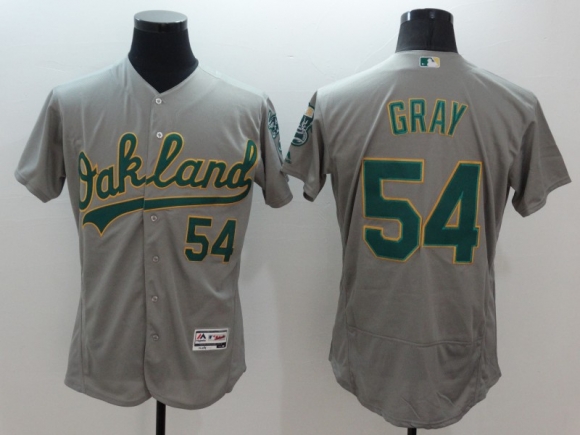Oakland Athletics #54 gray jersey