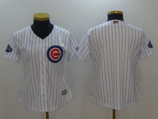 Chicago Cubs women white jersey