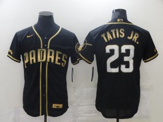 San Diego Padres #23 Fernando Tatis Jr black gold jersey