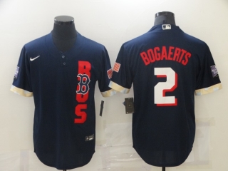 Boston Red Sox #2 navy 2021 all star jersey