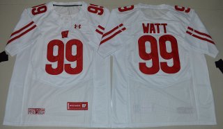 Wisconsin-Badgers-99-J.J.-Watt-White-College-Jersey