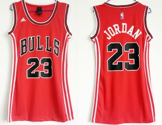 Bulls-23-Michael-Jordan-Red-Women-Swingman-Jersey