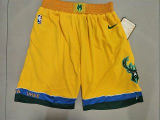 Bucks-Yellow-City-Edition-With-Pocket-Nike-Swingman-Shorts