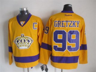Kings-99-Gretzky-Yellow-Reebok-Jerseys