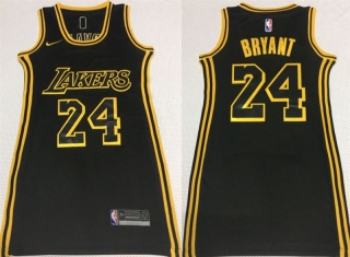 Lakers-24-Kobe-Bryant-Black-Women-Nike-Swingman-Jersey