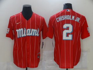 Miami Marlins #2 red jersey