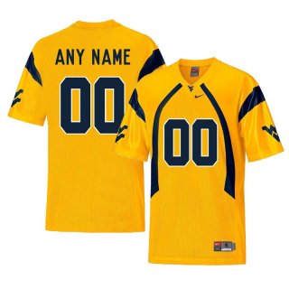 West-Virginia-Mountaineers-Gold-Men's-Customized-College-Football-Jersey (1)