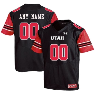 Utah-Utes-Black-Men's-Customized-College-Football-Jersey