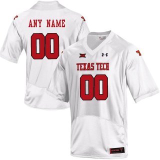 Texas-Tech-White-Men's-Customized-College-Football-Jersey