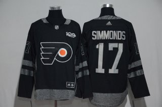 Flyers-17-Wayne-Simmonds-Black-100th-Anniversary-Season-Jersey