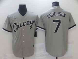 Chicago White Sox #7 Anderson gray jersey