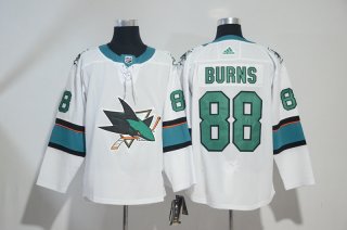 Sharks-88-Brent-Burns-White-Adidas-Jersey