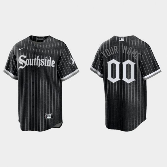 Men's Chicago White Sox ACTIVE PLAYER Custom Black 2021 City Connect Cool Base jersey