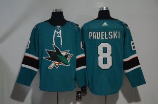 Sharks-8-Joe-Pavelski-Teal-Adidas-Jersey