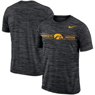 Iowa Hawkeyes Black Velocity Sideline Legend Performance T-Shirt