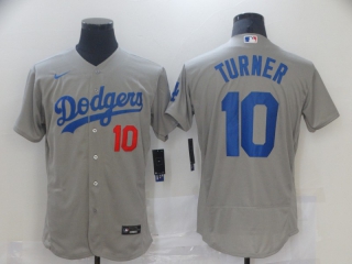Los Angeles Dodgers #10 gray jersey