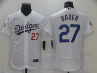 Los Angeles Dodgers #27 white flex jersey
