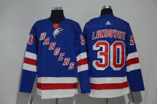 Rangers-30-Henrik-Lundqvist-Blue-Adidas-Jersey