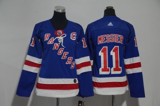 Rangers-11-Mark-Messier-Blue-Women-Adidas-Jersey