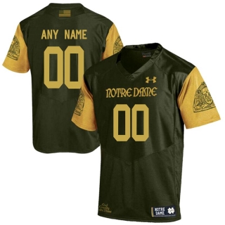 Notre-Dame-Fighting-Irish-Olive-Green-Men's-Customized-College-Football-Jersey