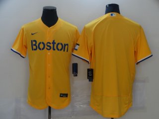 Boston Red Sox blank yellow flex jersey