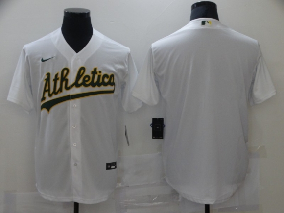 Oakland Athletics blank white jersey