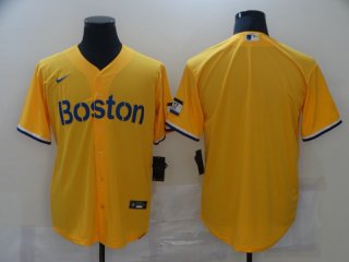 Boston Red Sox blank yellow jersey