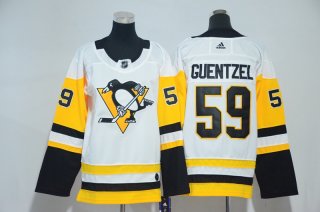 Penguins-59-Jake-Guentzel-White-Youth-Adidas-Jersey