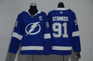 Lightning-91-Steven-Stamkos-Blue-Youth-Adidas-Jersey
