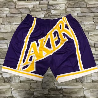 Lakers-Purple-Black-Big-Face-With-Pocket-Swingman-Shorts