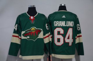 Wild-64-Mikael-Granlund-Green-Adidas-Jersey