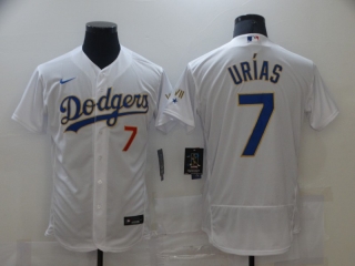 Dodgers-7-Julio-Urias white gold new jersey